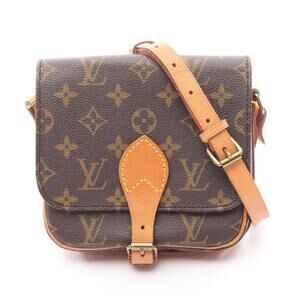 Louis Vuitton Cartessier shoulder bag canvas leather Monogram Brown